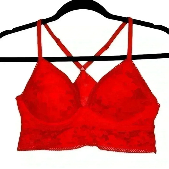 Victoria's Secret Red Lace Bralette - Picture 1 of 3